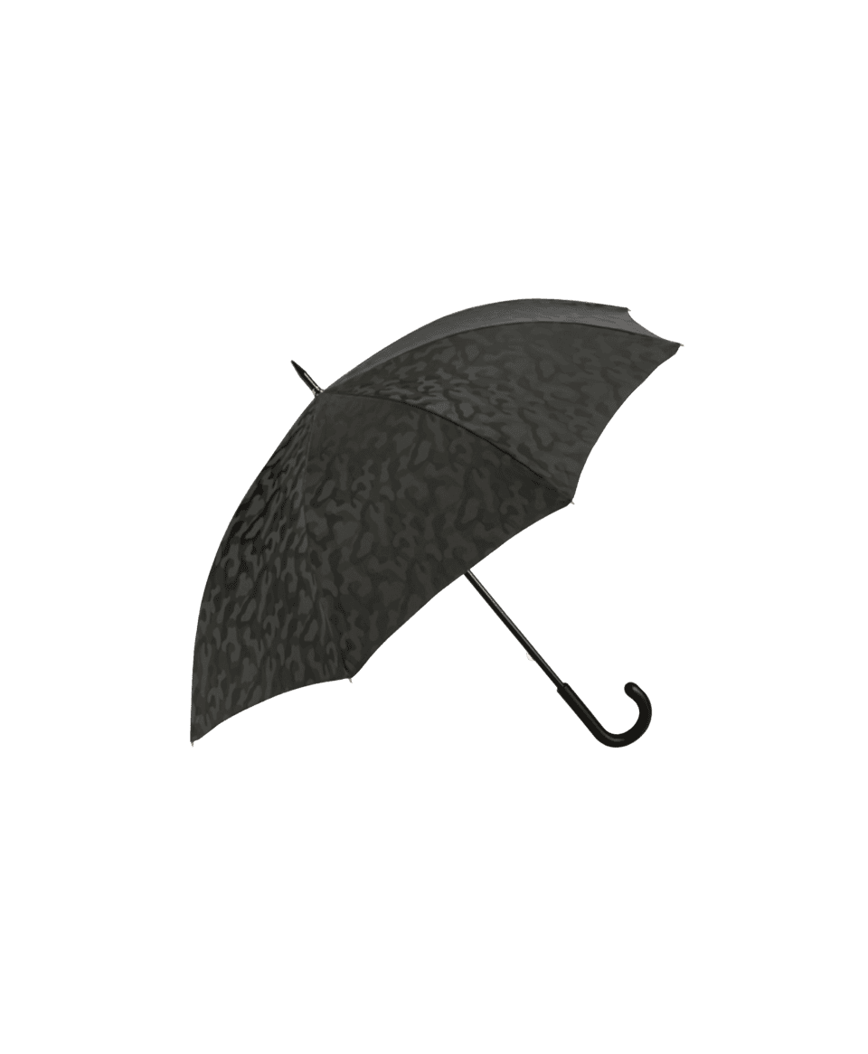 Passotti Ombrelli Black Camouflage Umbrella With Black Padded Leather Handle - He Spoke Style Shop