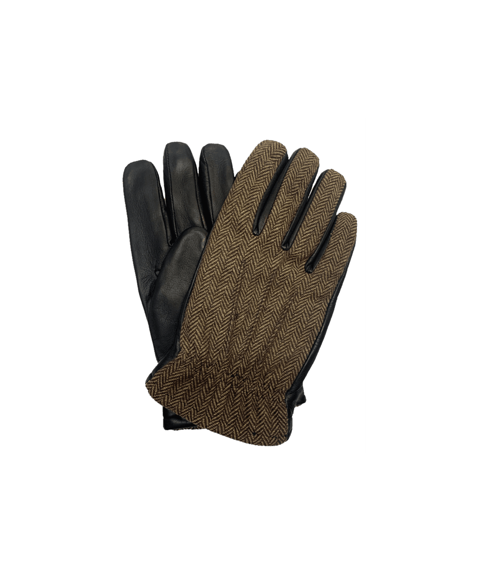 Hilts Willard Brown Herringbone & Lambskin Gloves - He Spoke Style Shop