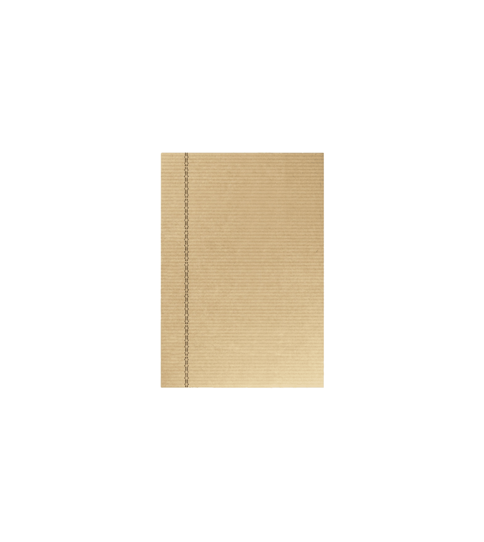 La Compagnie du Kraft Brown Striped Notebook Refill