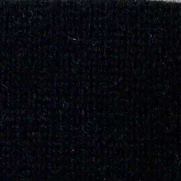 (product) Black Cashmere Heavy Ribbed Fabric
