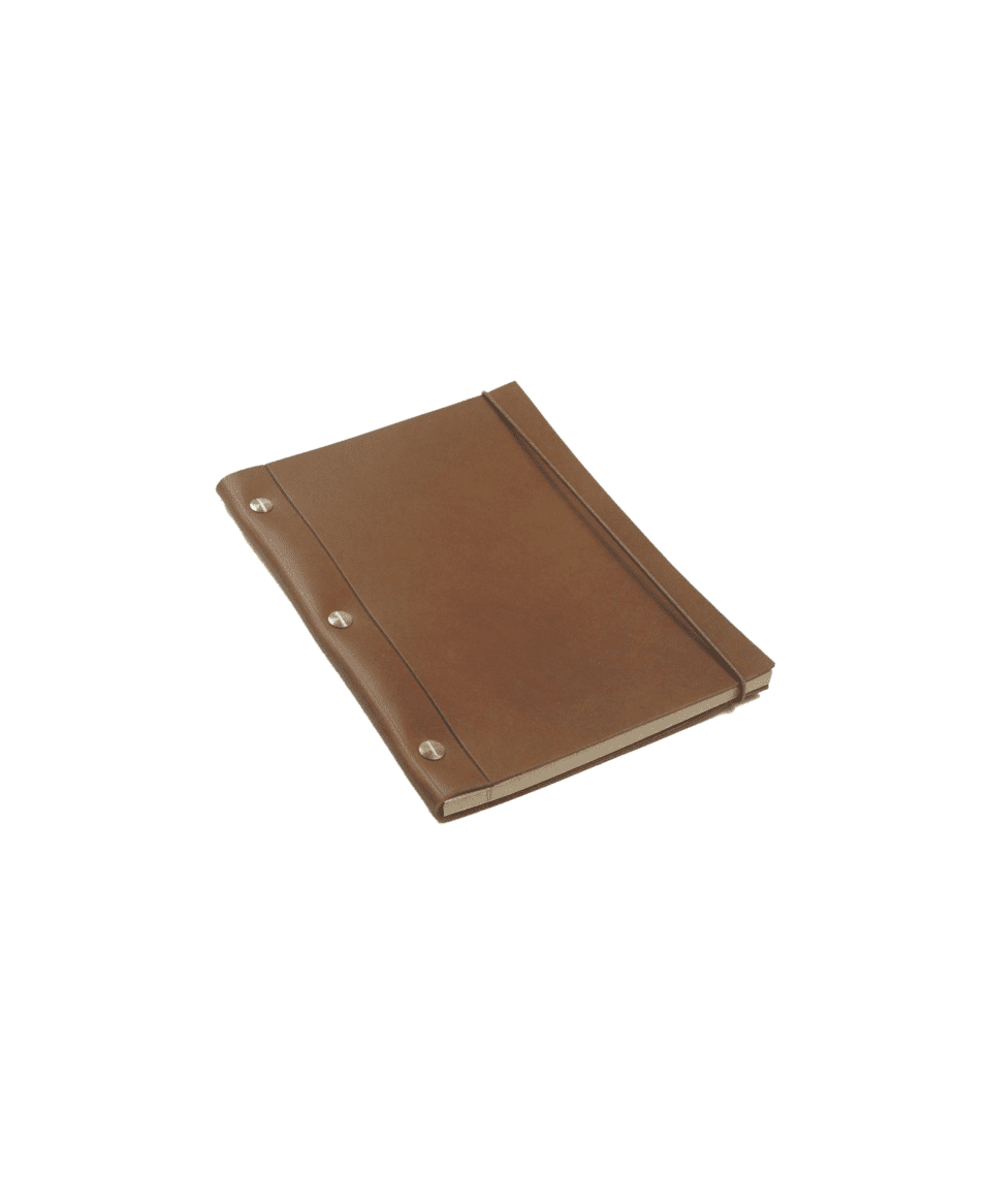 (product) Red La Compagnie du Kraft Leather Notebook