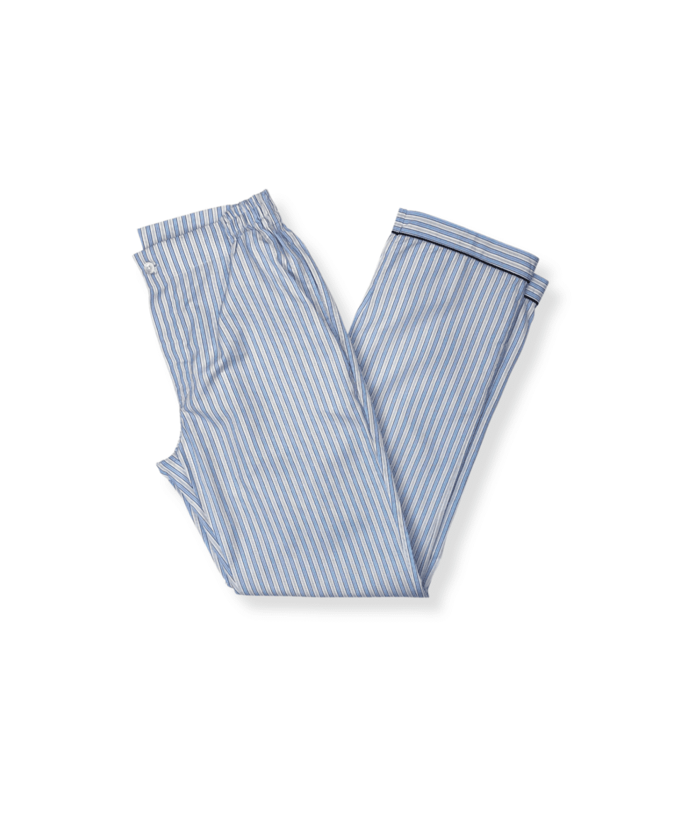 Michael Andrews Custom Light Blue Stripe Pajama Pants