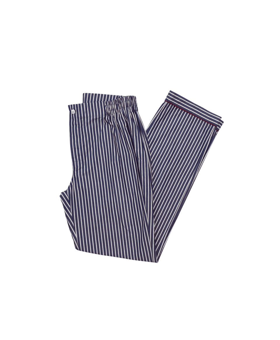 Michael Andrews Red and Dark Blue Stripe Pajama Pant