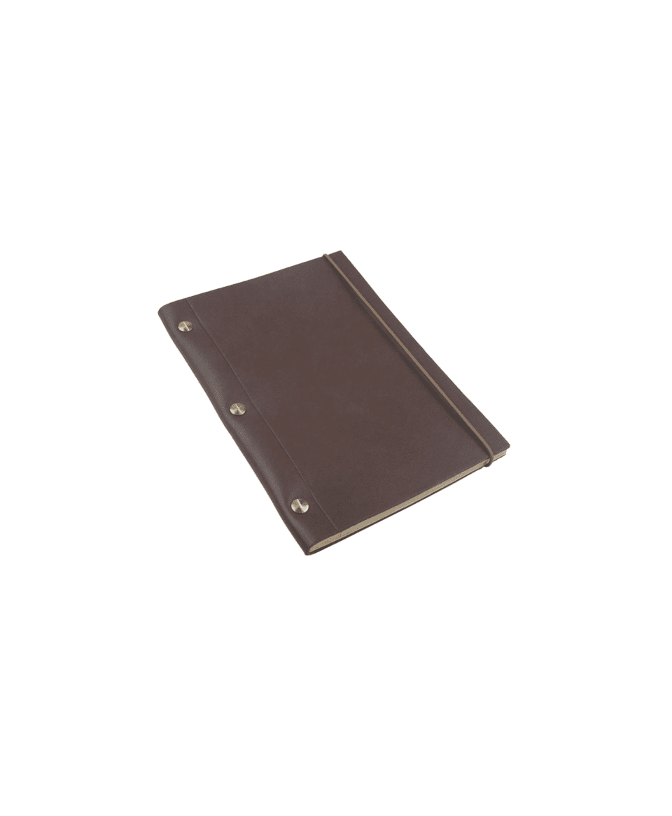 (product) Peru Brown La Compagnie du Kraft Smooth Leather Notebook