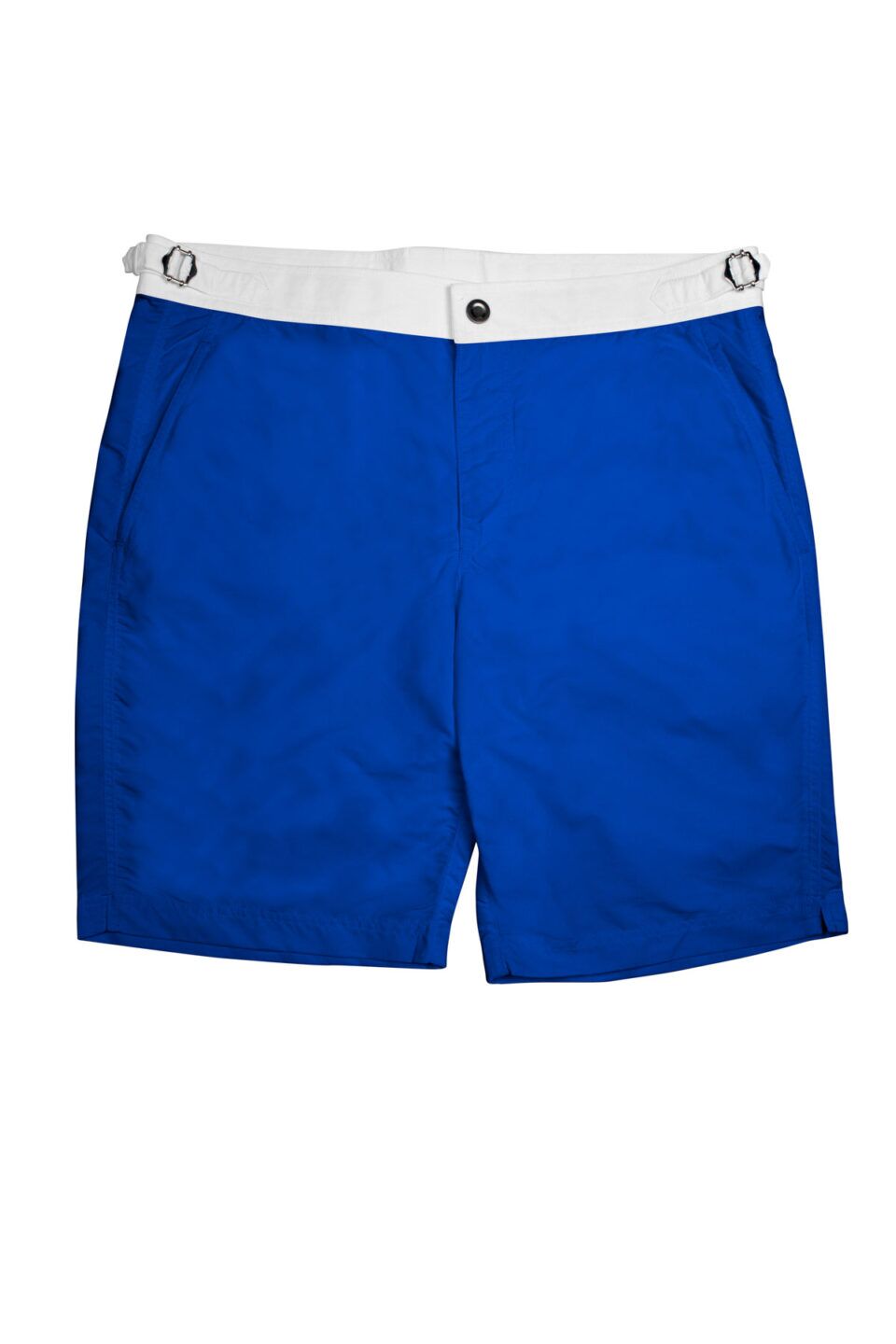 (product) Royal Blue Swim Shorts with White Waistband