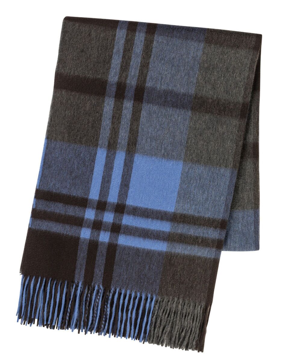 (product) Sapphire Primary Black Watch Stole, Folded