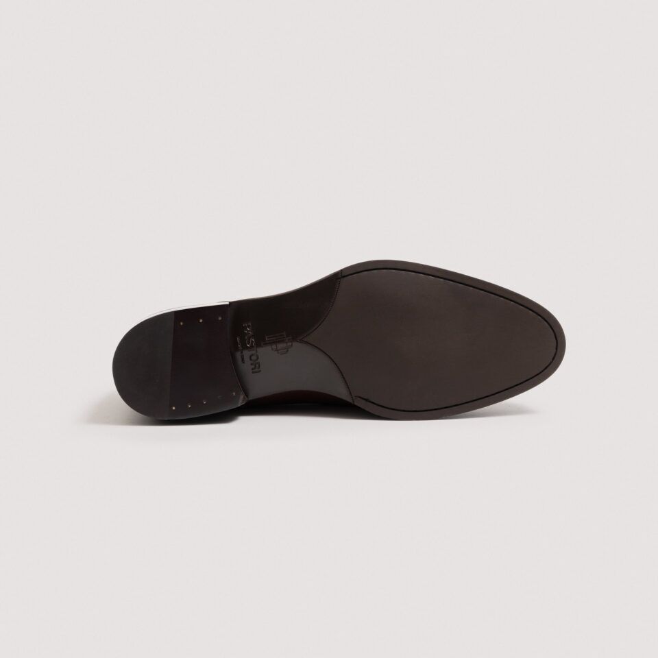 (product) Justin Loafer Pebble Grain Cadmio, Sole view