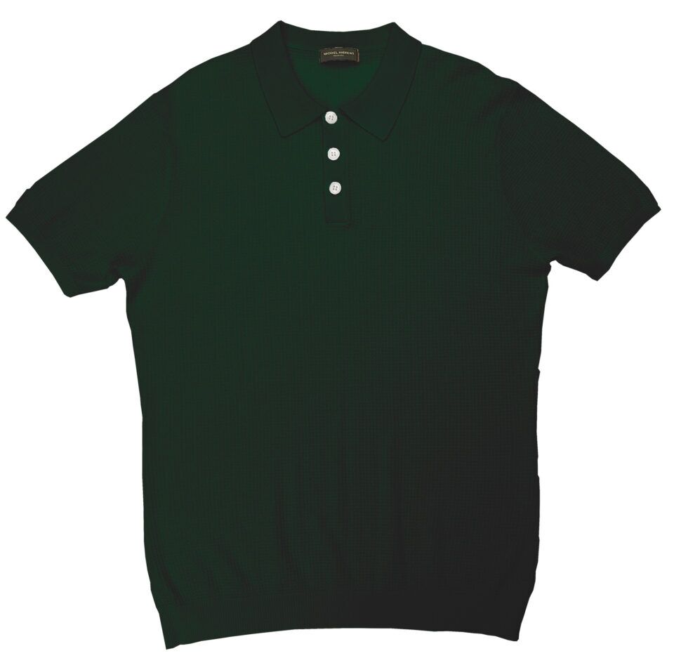 (product) Pine Grove Pima Cotton Link Stitch Polo