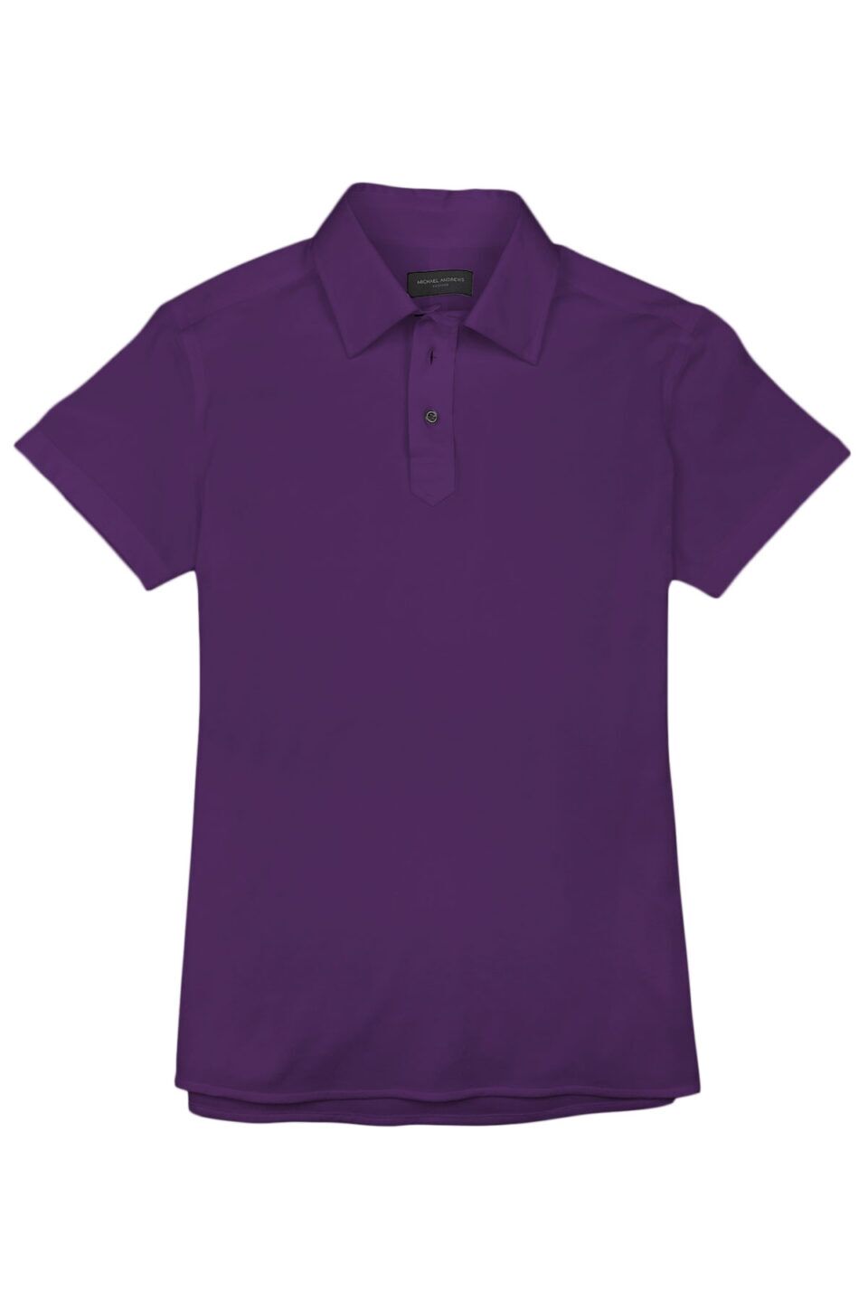 (product) Purple Pique Polo Shirt, front view