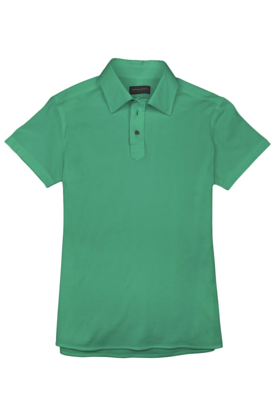 (product) Mint Green Pique Polo Shirt, front view