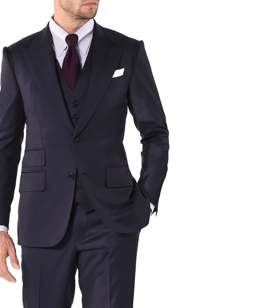 Navy Blue Signature, two-button Bespoke Suit