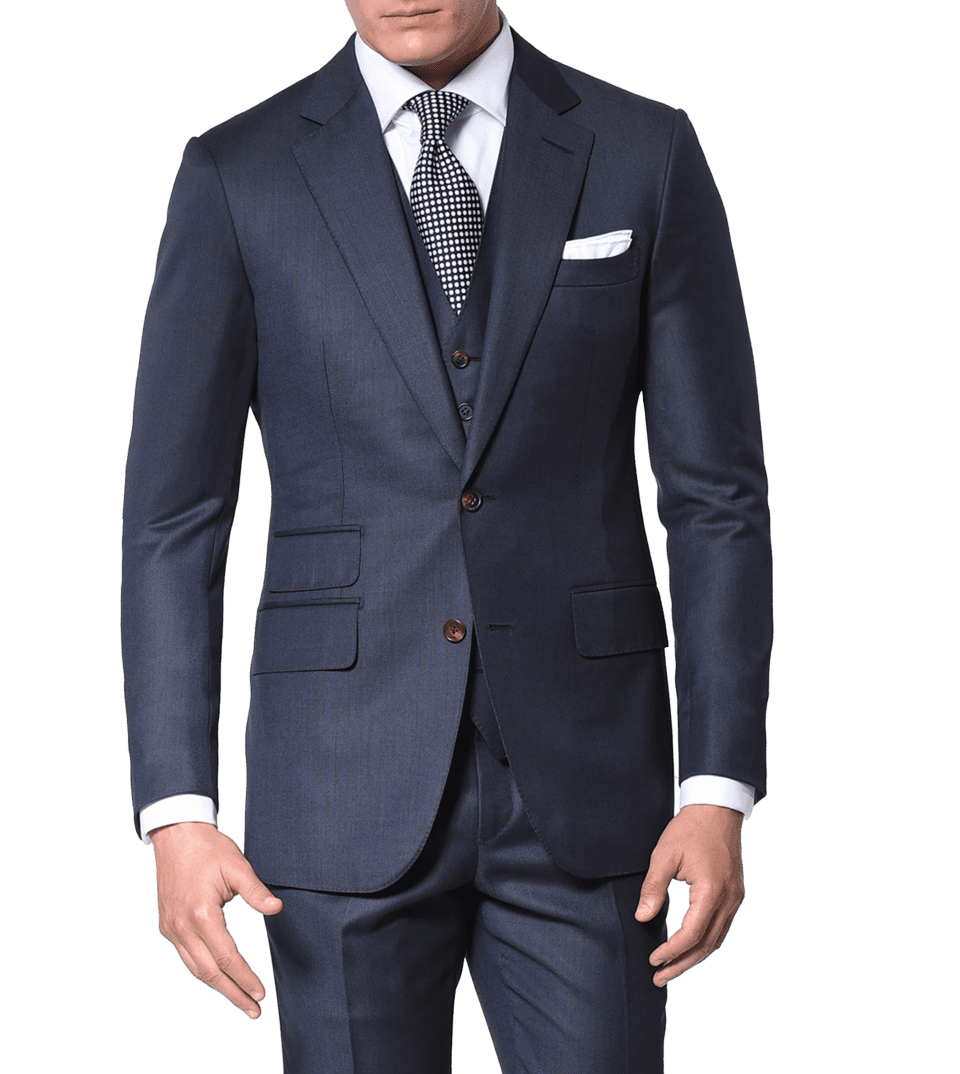 Marine Birdseye Classic Bespoke Suit