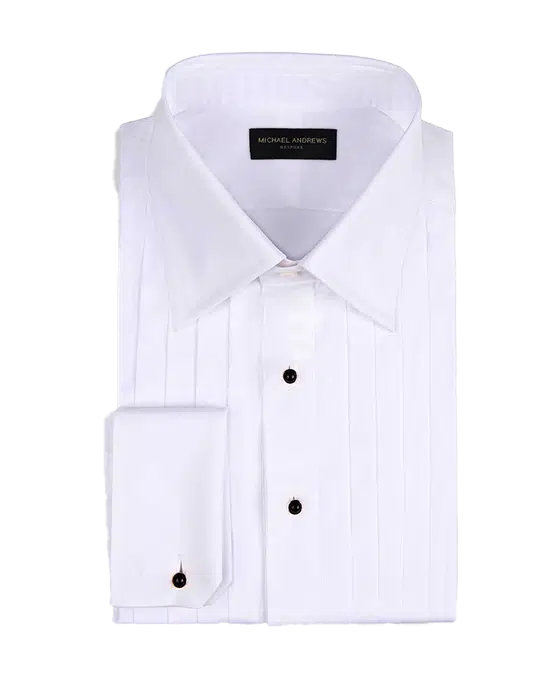 (product) White Poplin, 34-pleats, Classic-collar, Formal Shirt