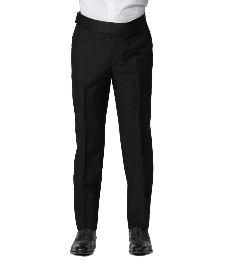 Black Mohair Classic Bespoke Trouser