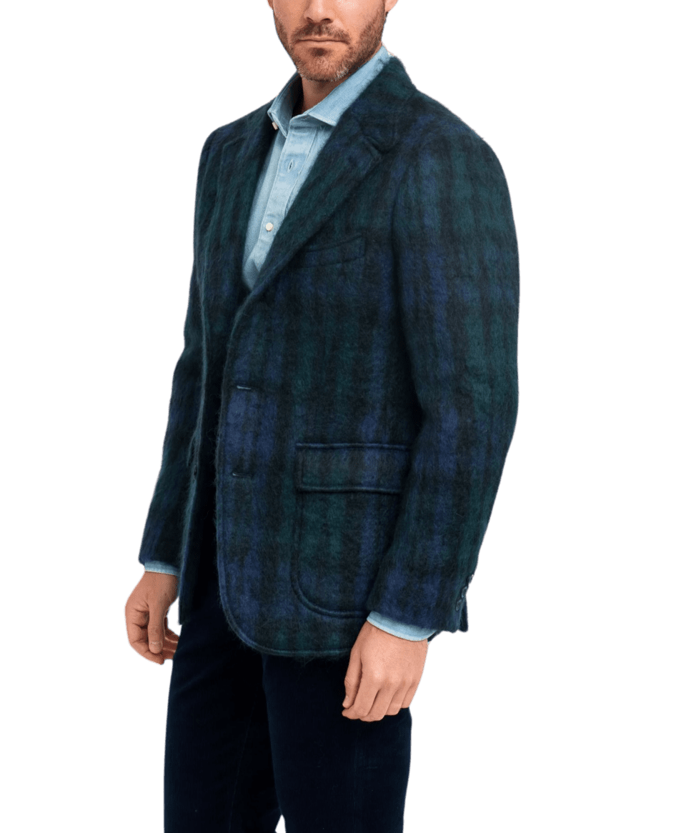 (product) Blackwatch Mohair Tartan Sport Coat
