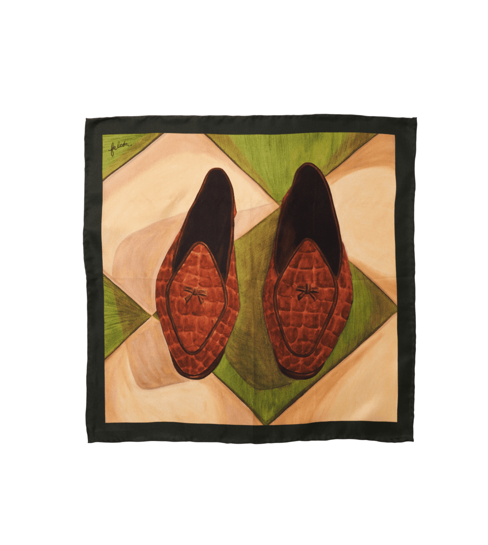 Michael Andrews x Daniel Falcon 'Mr Uptown' Pocket Square