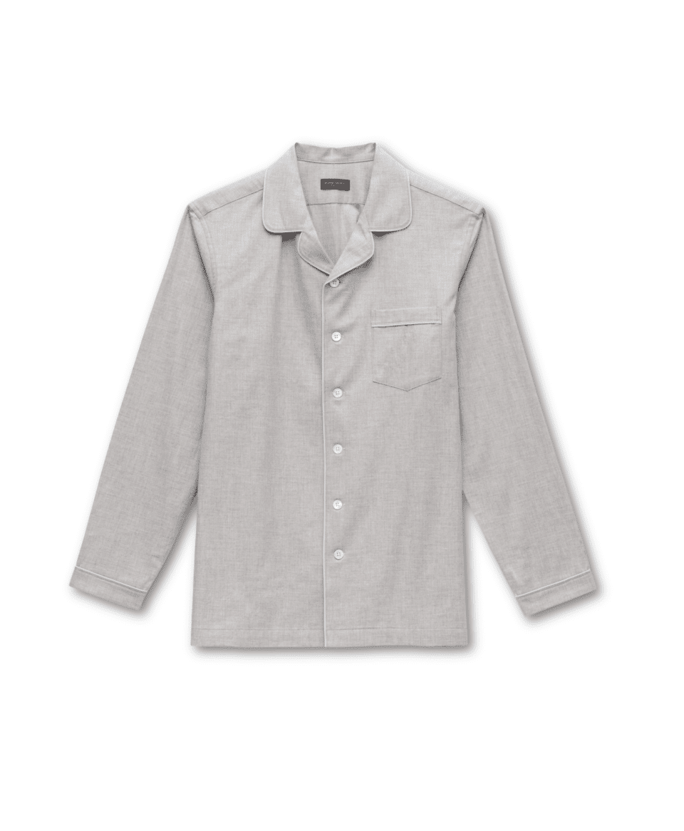 Michael-Andrews-Custom-Grey-Pajama-Shirt