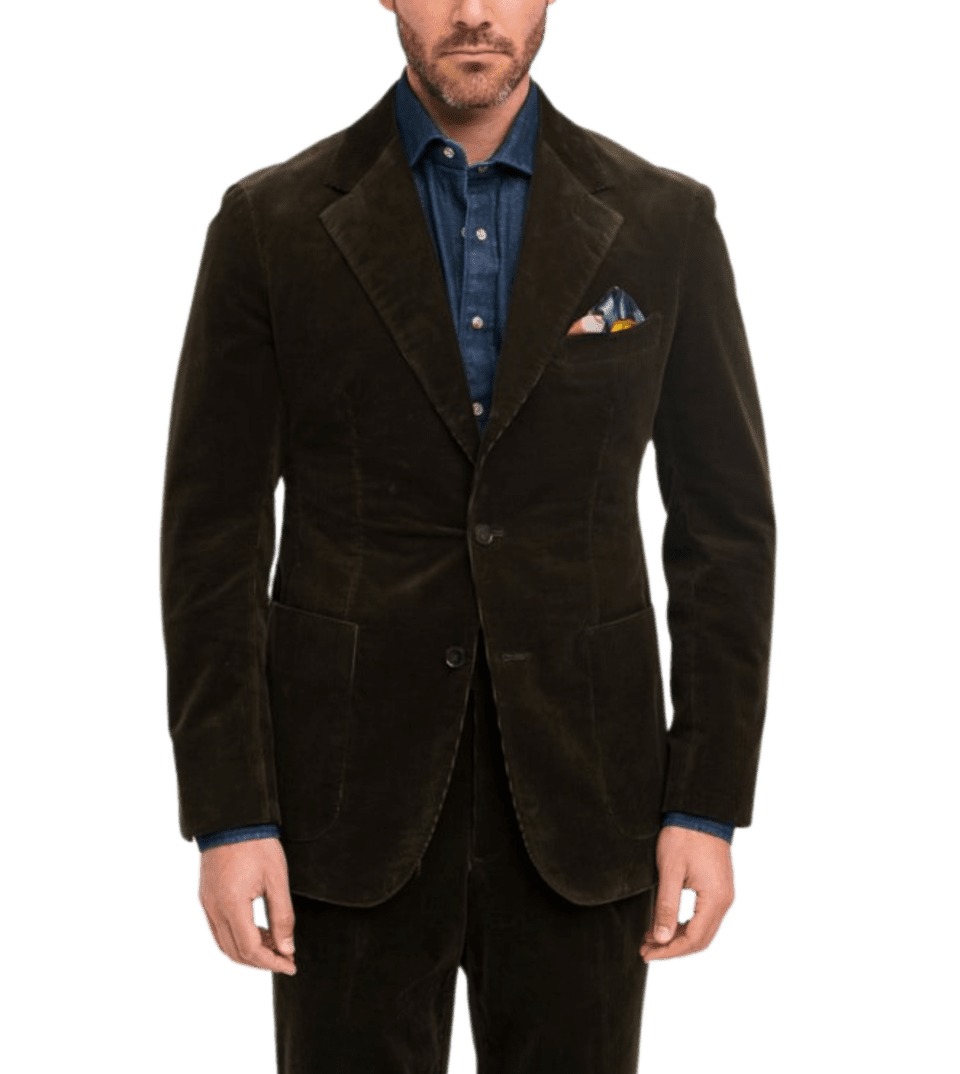 MAB Olive Green Corduroy Sport Coat