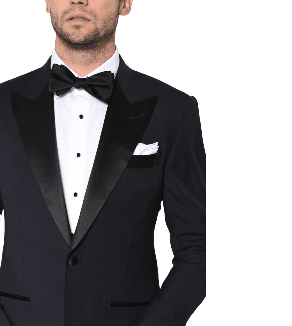 (product) Midnight Classic Satin Bespoke Tuxedo
