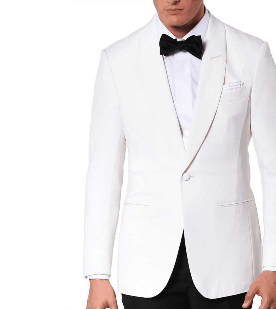 (product) Ivory Barathea Classic Bespoke Dinner Jacket