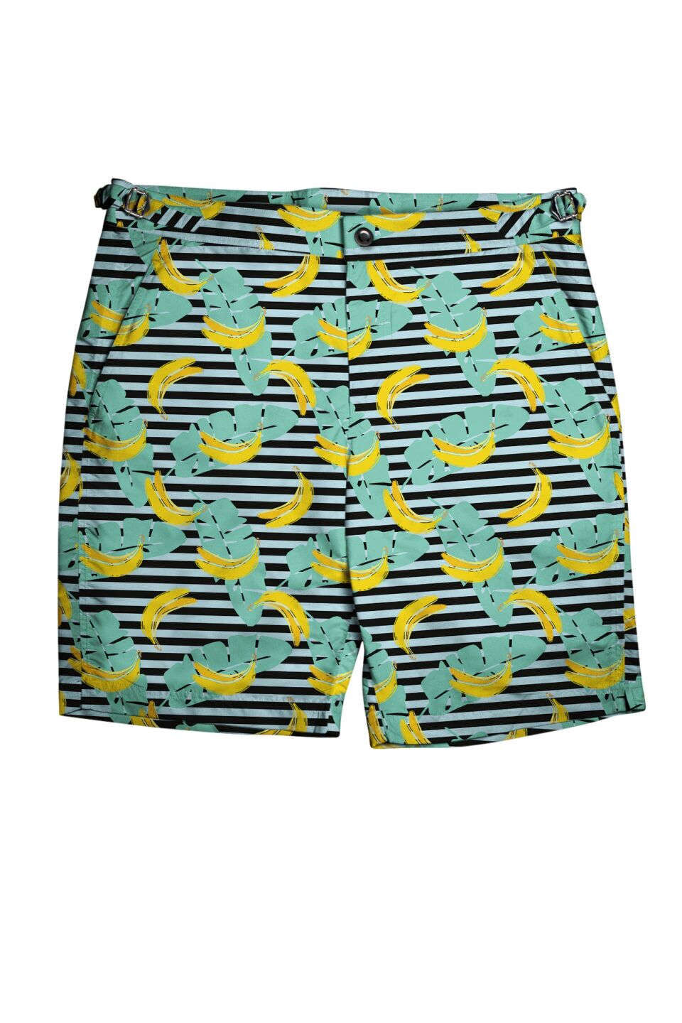(product) Banana Pop Art Swim Shorts, full view