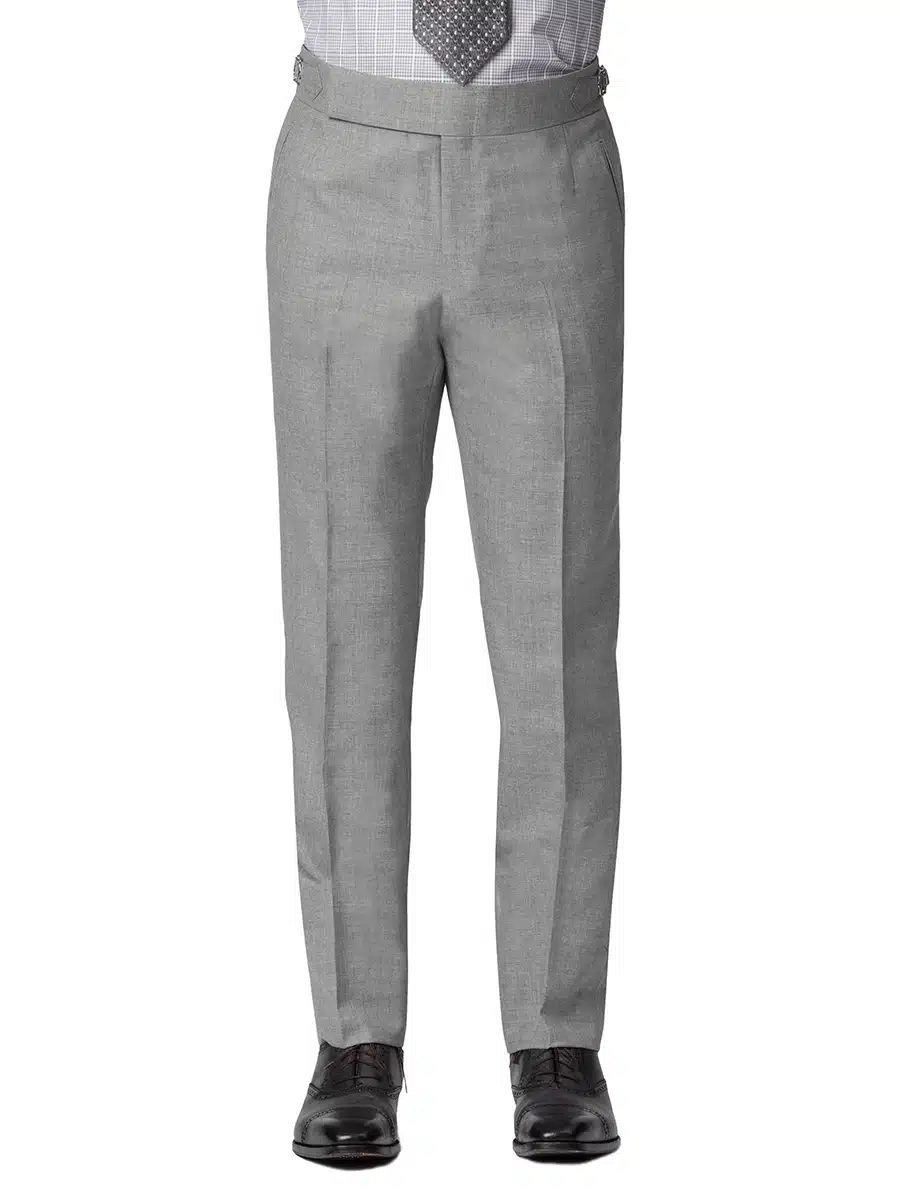 (product) MTM Light Grey Sharkskin Suit