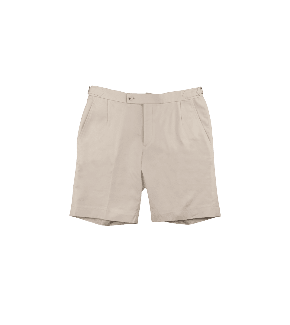 (product) Beige Cotton Shorts