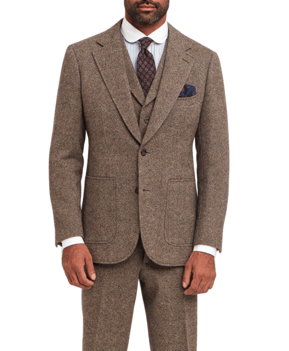 Michael-Andrews-Custom-Brown-Donegal-Tweed-Suit-Main